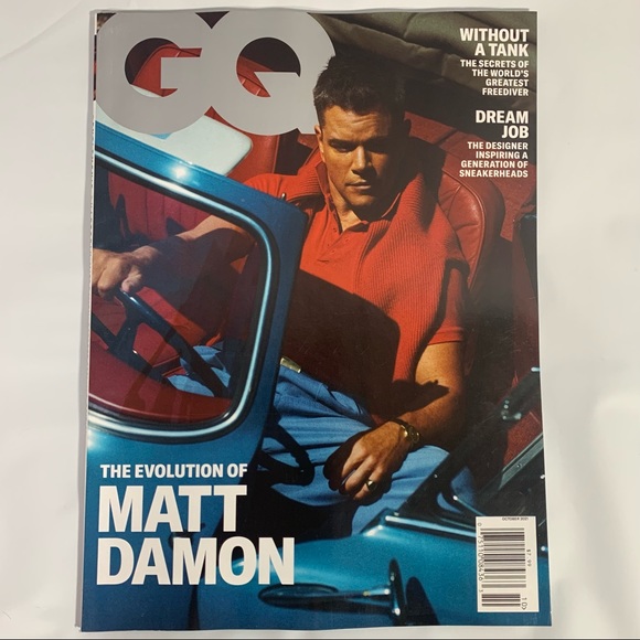 GQ Magazine October 2021 The Evolution Of Matt Damon - Picture 1 of 4